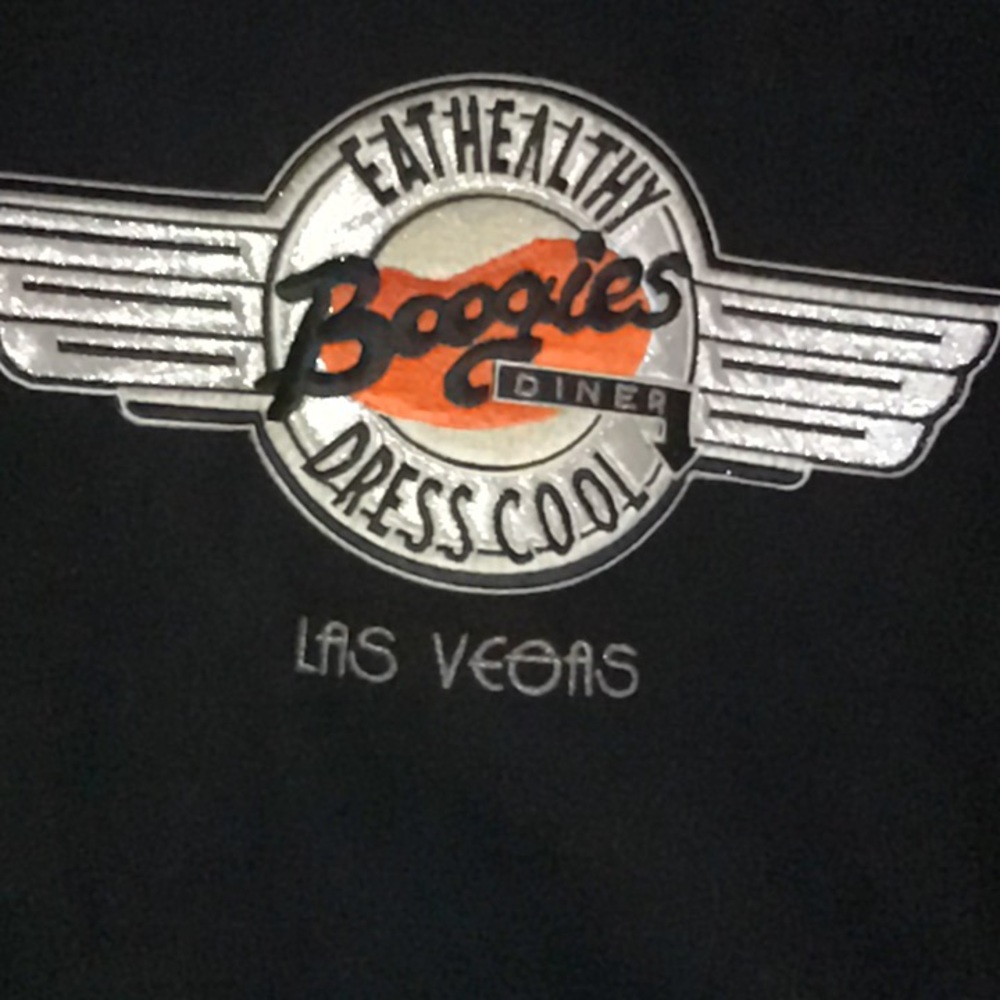 Vintage “boogies diner” Leather bomber jacket